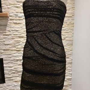 Bebe Party Sequin Lace dress.